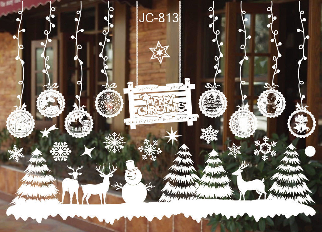 Christmas Window Clings Snowflakes Window Decals Static Window Stickers for Christmas Decorations Window Décor Ornaments Xmas Party Supplies