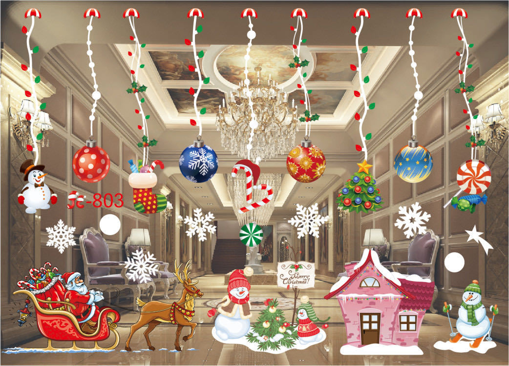 Christmas Window Clings Snowflakes Window Decals Static Window Stickers for Christmas Decorations Window Décor Ornaments Xmas Party Supplies