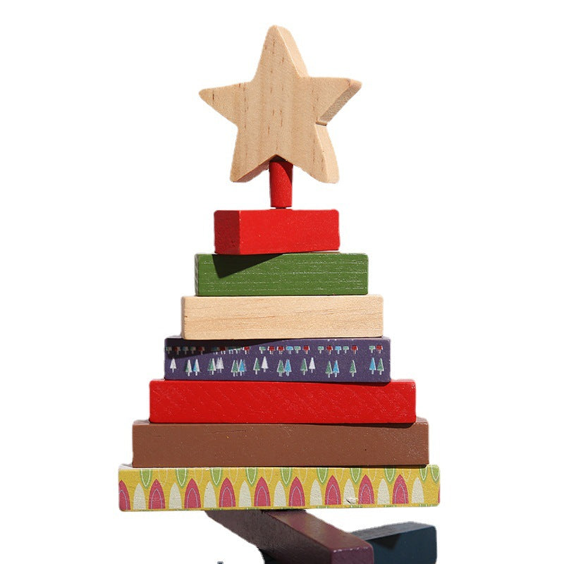 Small Christmas Tree Tabletop Artificial Mini Christmas Tree Building Blocks Decorations Desktop Indoor for Winter Xmas
